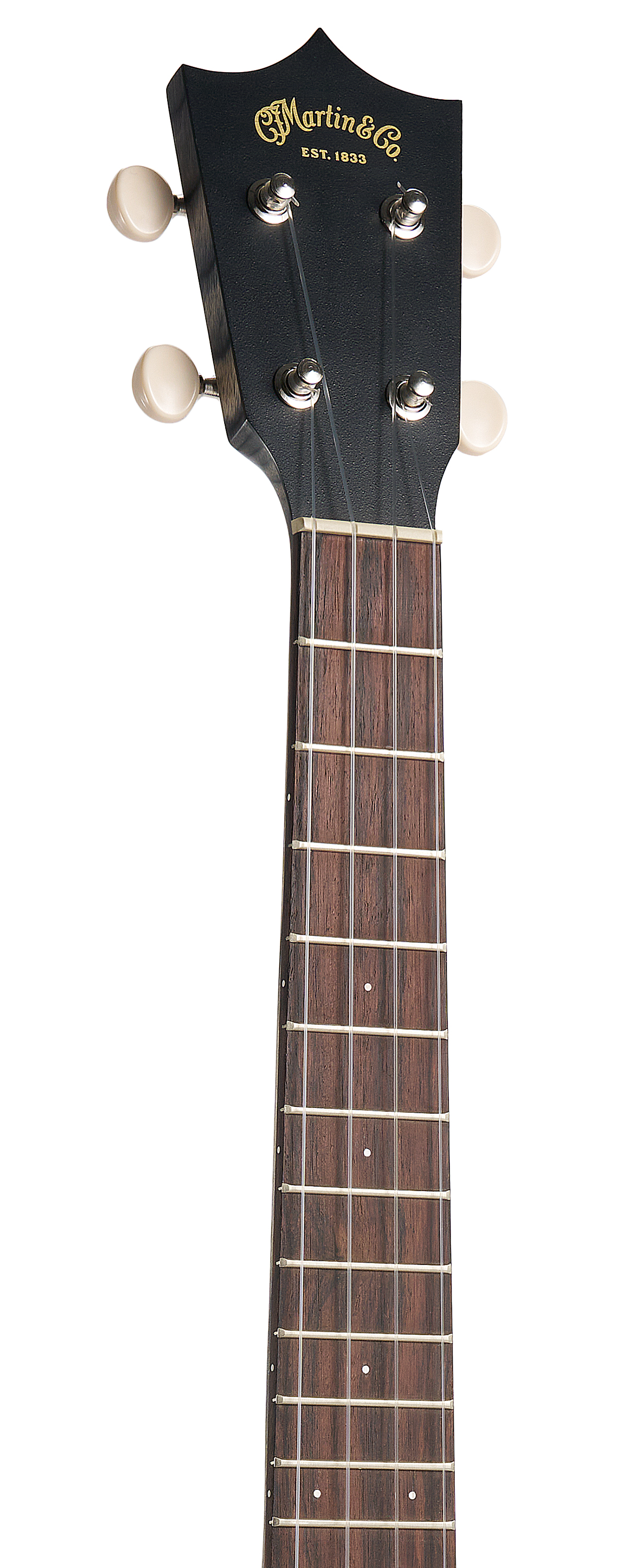 Headstock and Neck of Martin 0X Tenor Black Smoke Ukulele image number 4