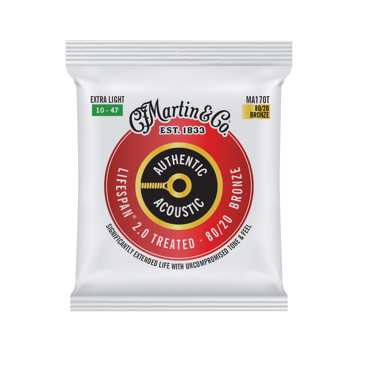 Front of Martin Lifespan MA170T Guitar Strings image number 1