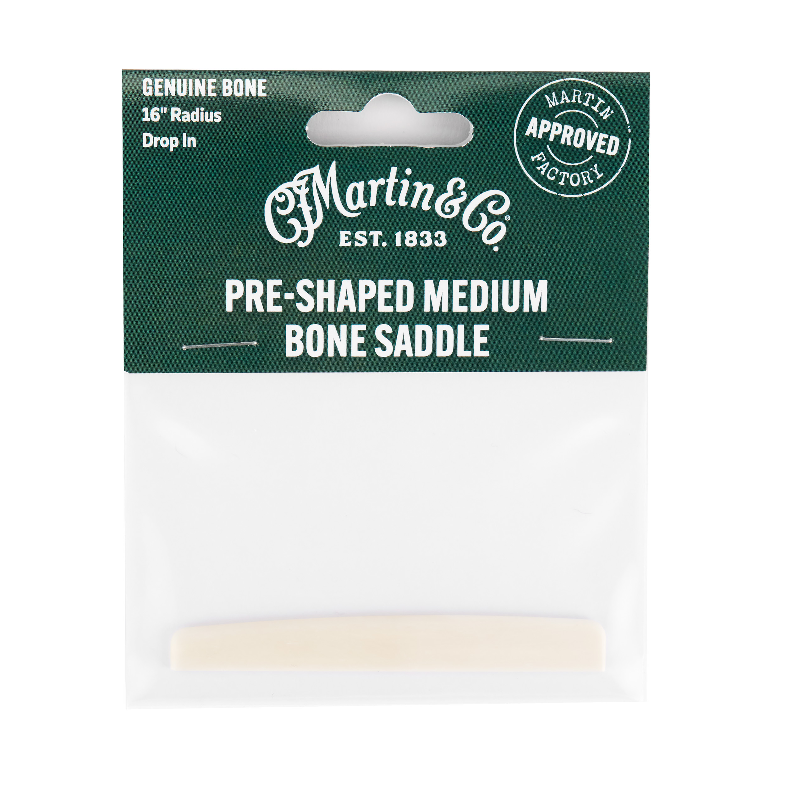 Martin Pre-Shaped Medium Bone Saddle image number 1