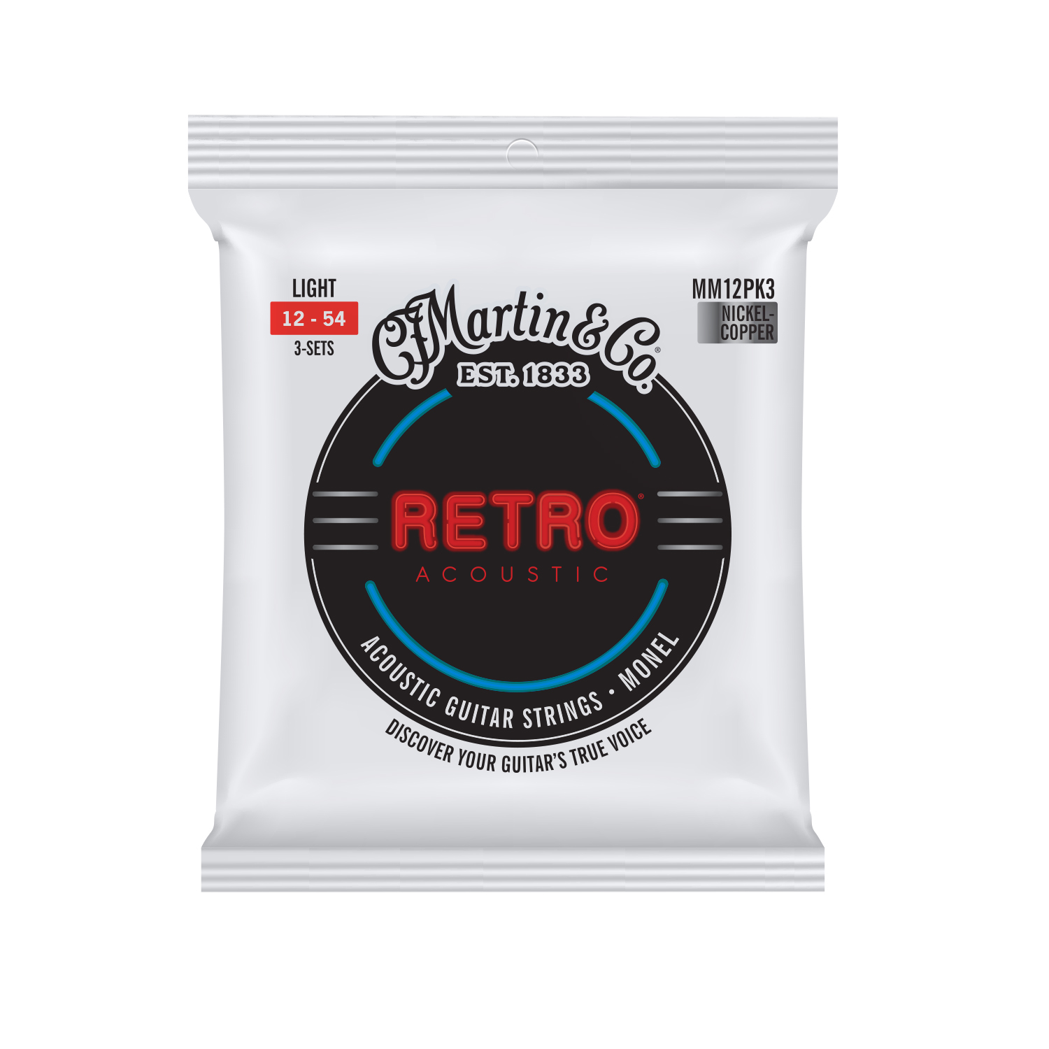 Martin Light 3 Pack Retro Guitar Strings image number 1