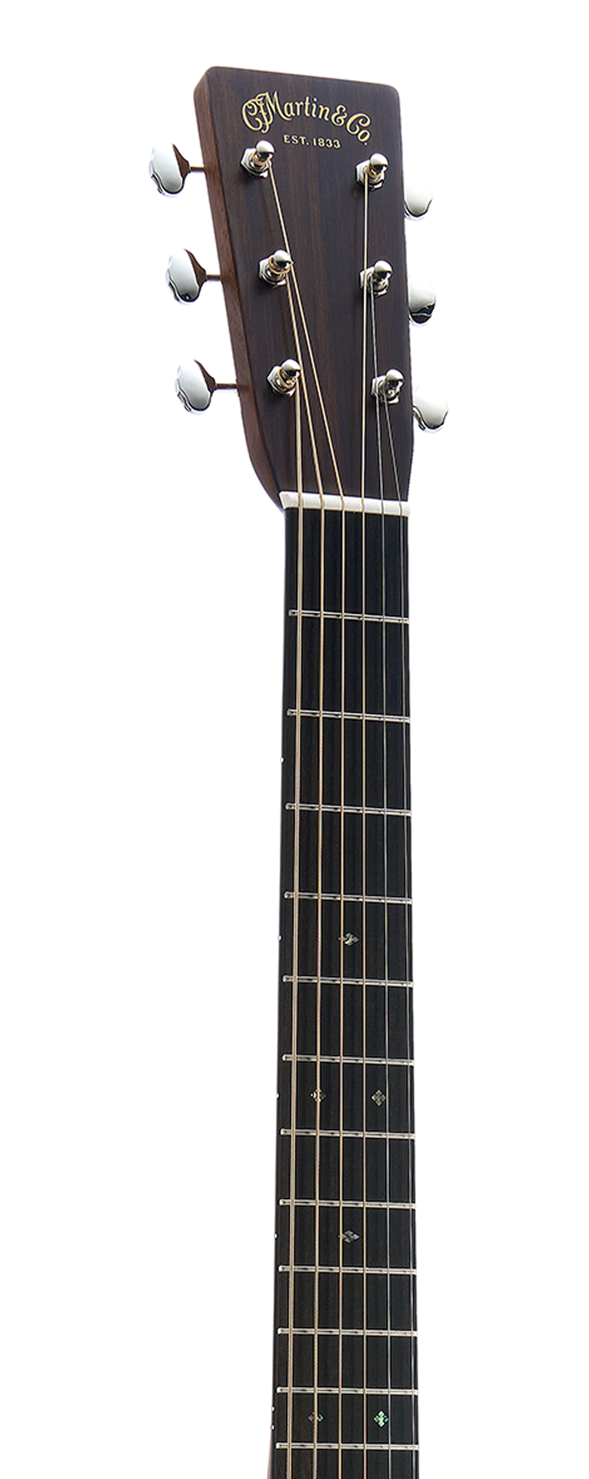 Headstock and Neck of Martin Gloss 1933 Ambertone OM-28 Guitar image number 4