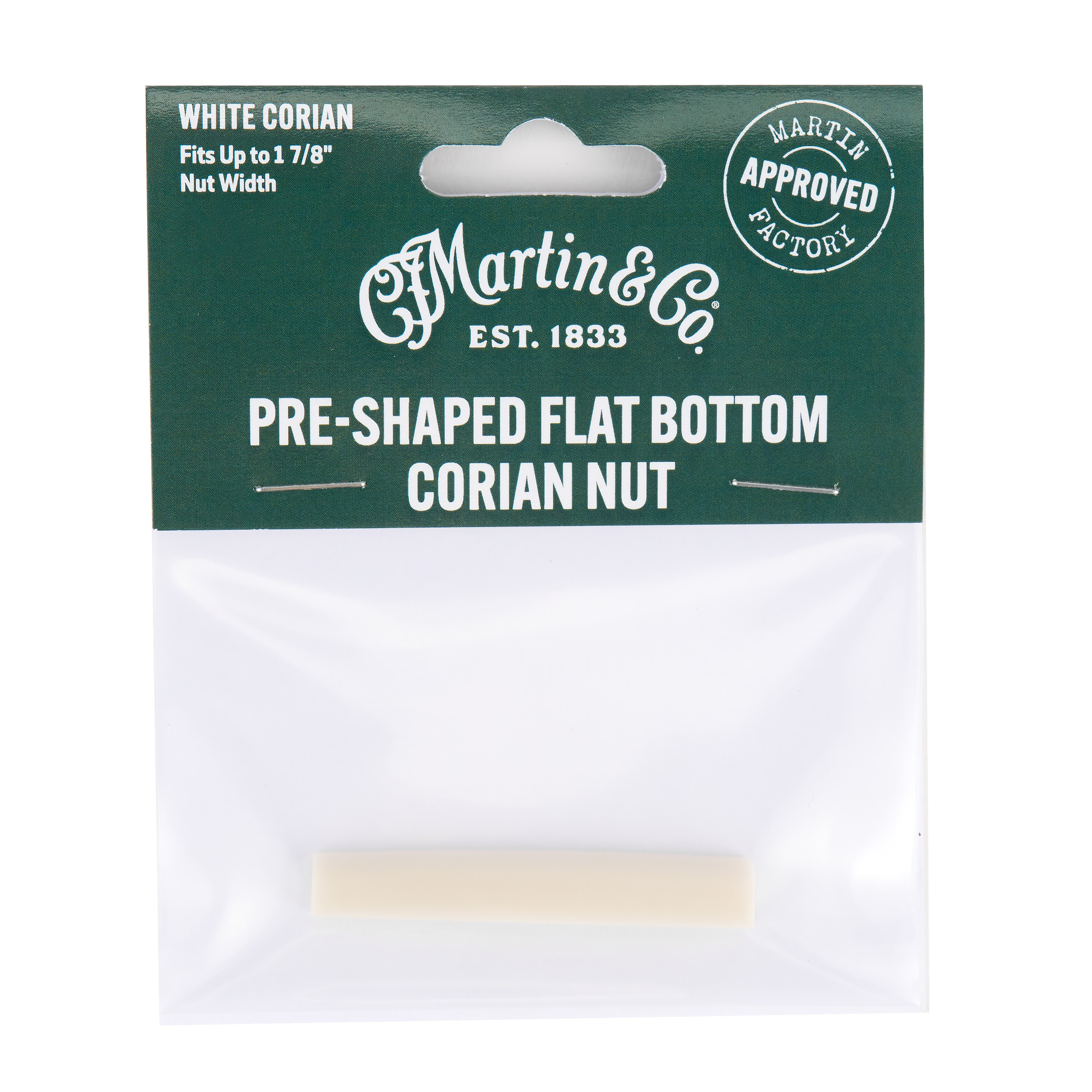 Martin Pre-Shaped Flat Bottom Corian Nut image number 1