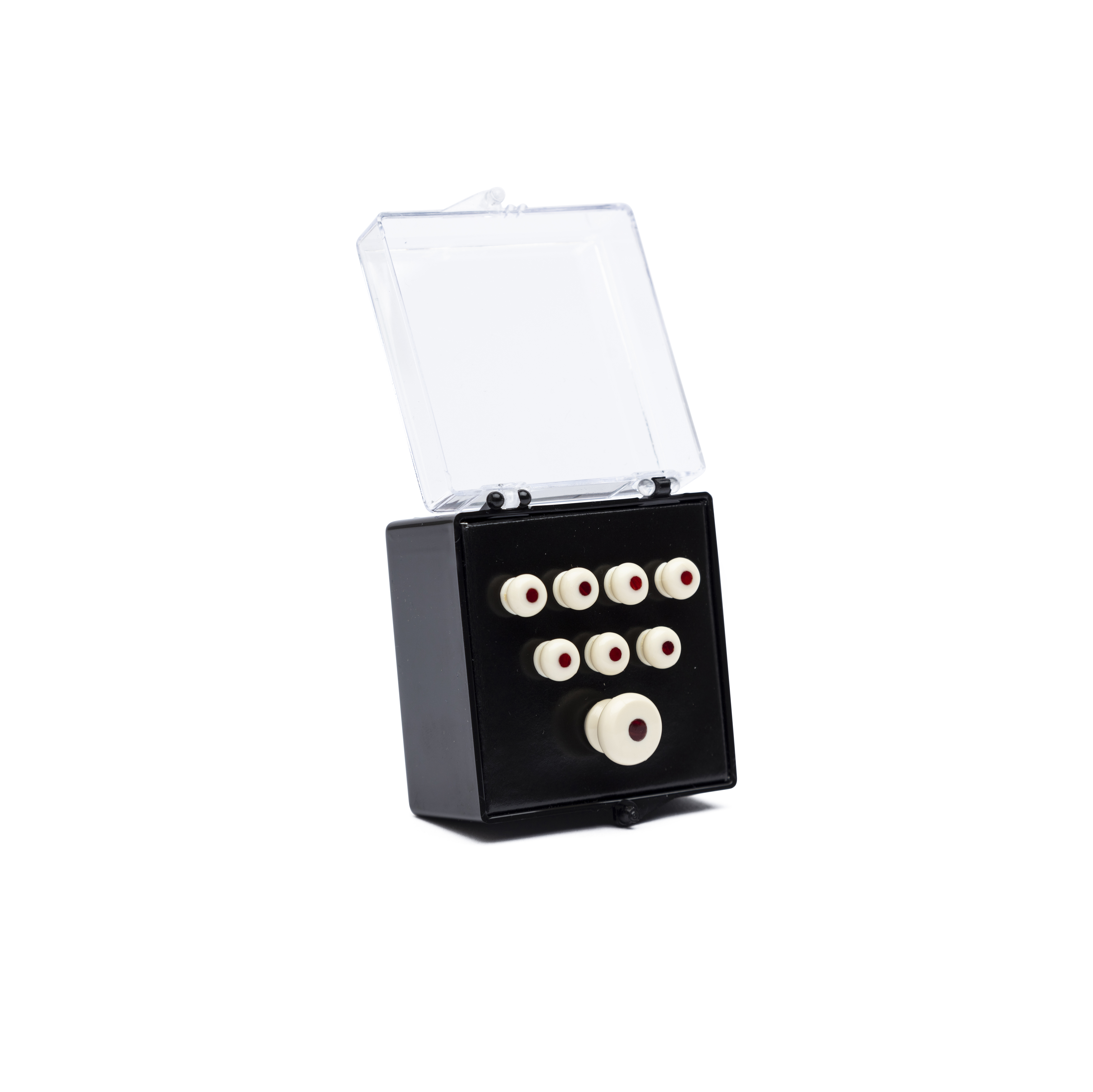 Martin Inlaid Bridge Pins & Endpins - White/Tortoise image number 1