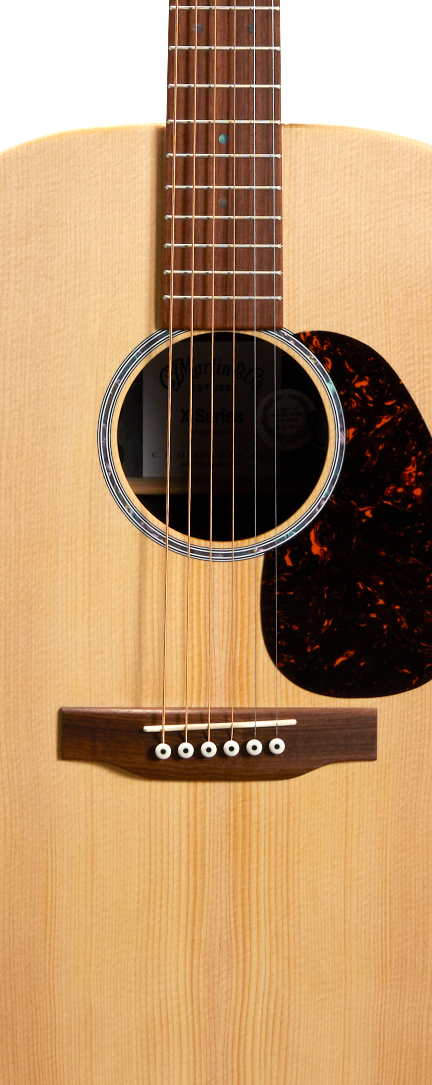 Body of Martin D-X2E Brazilian Rosewood Guitar image number 3