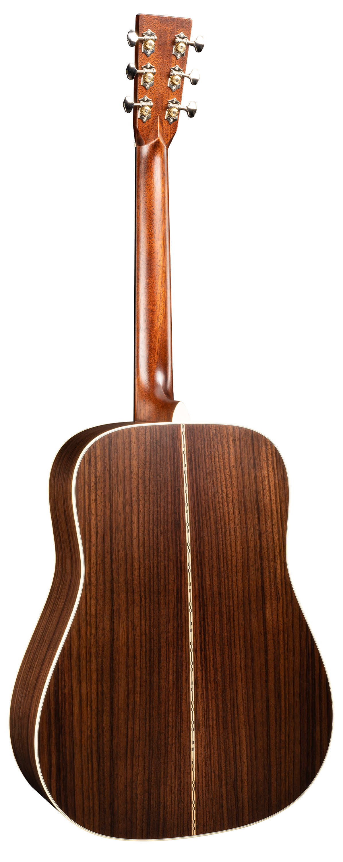 Back of Martin D-28 Satin Amberburst Guitar image number 2