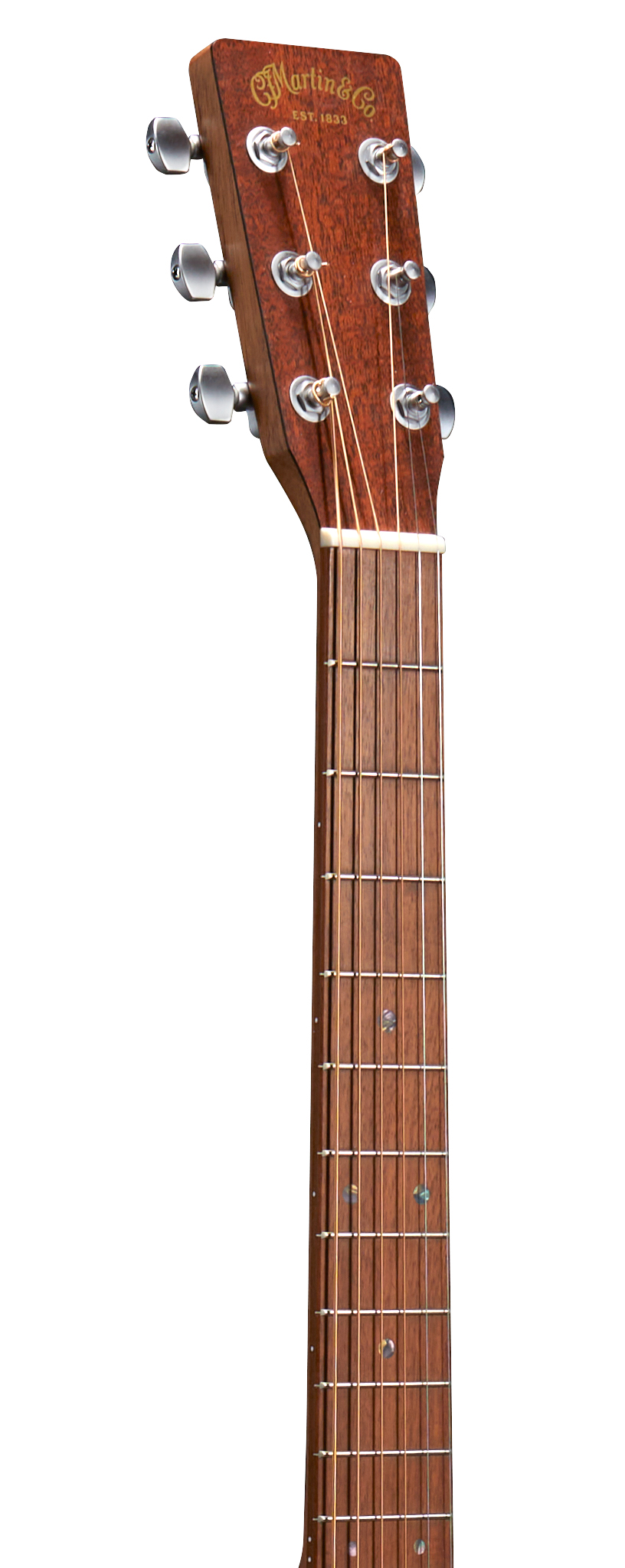 Headstock and Neck of Martin D-X2E Mahogany Guitar image number 4