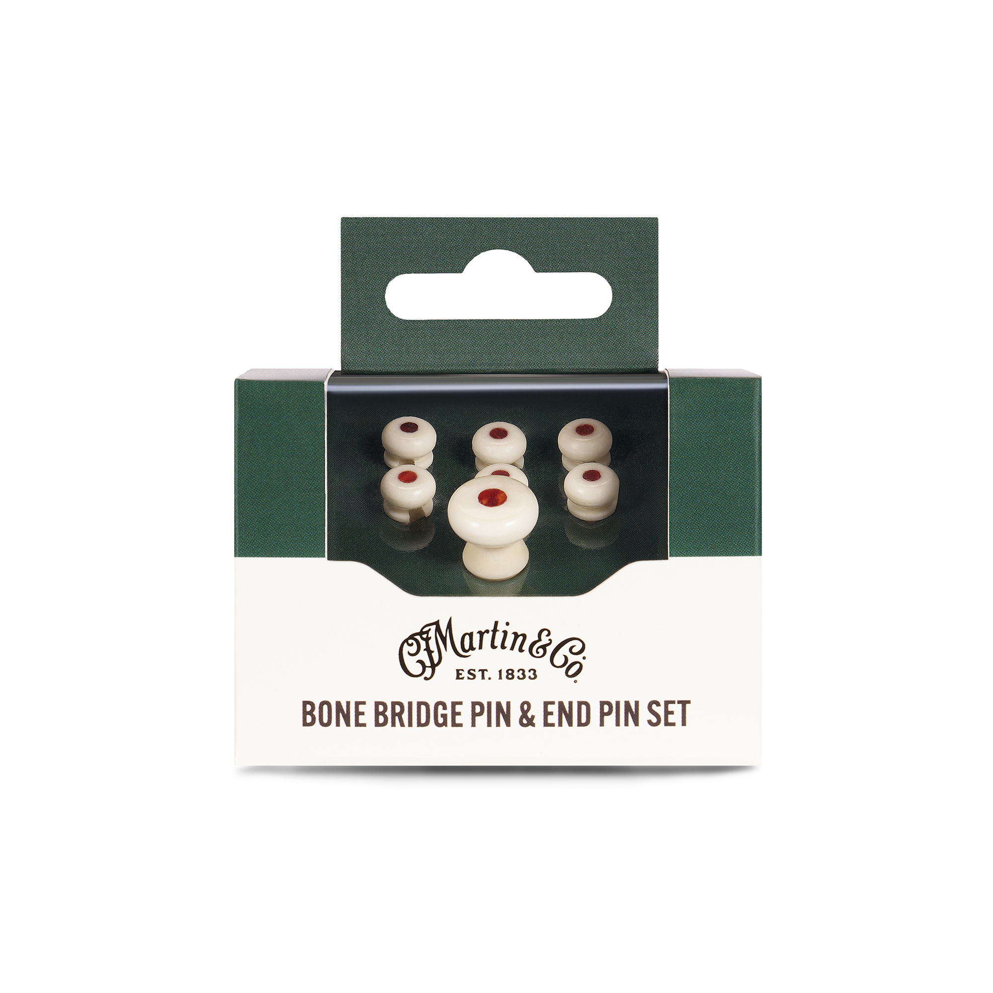 Martin Faux Tortoise Inlay Bone Bridge Pins image number 2
