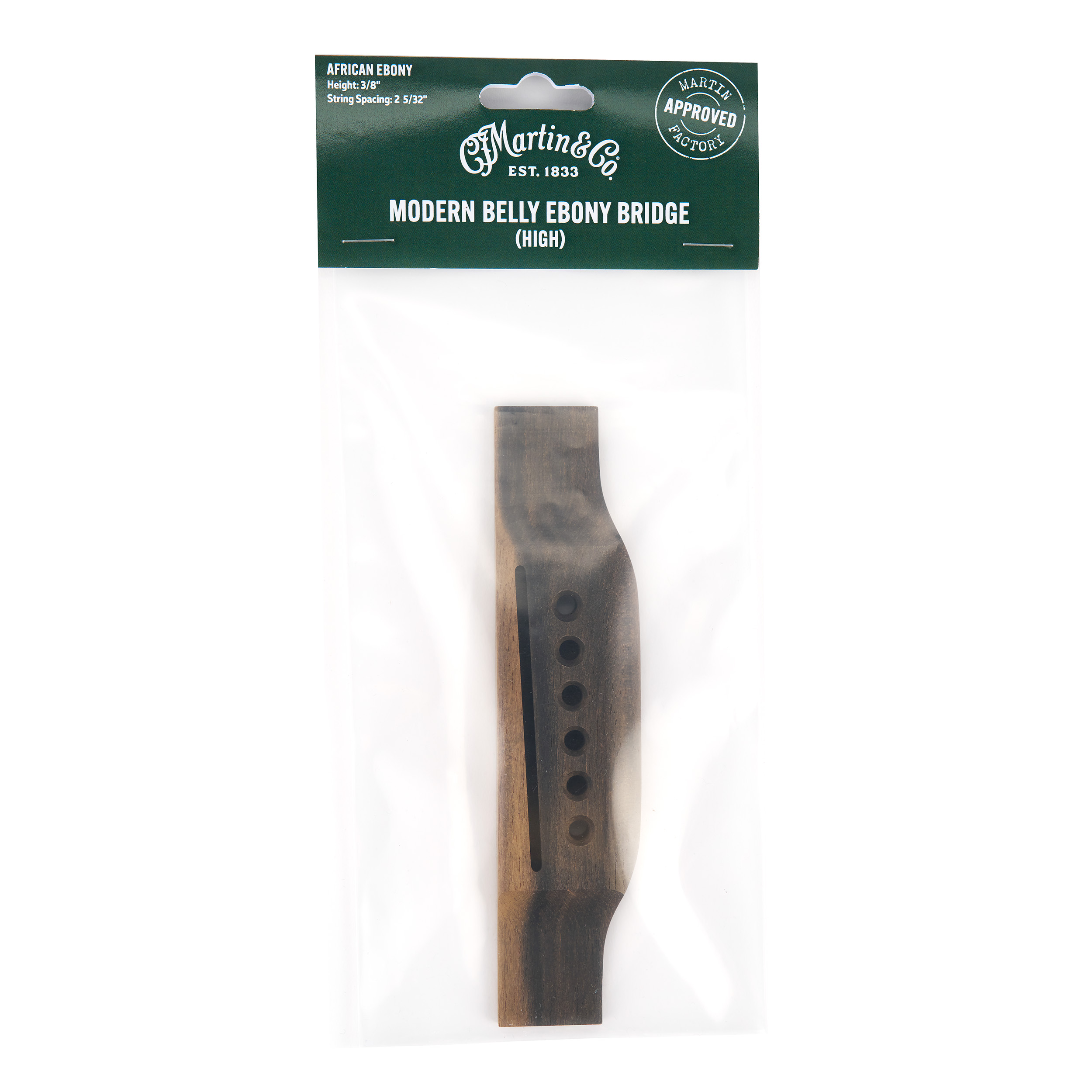 Martin High Modern Belly Ebony Bridge image number 1