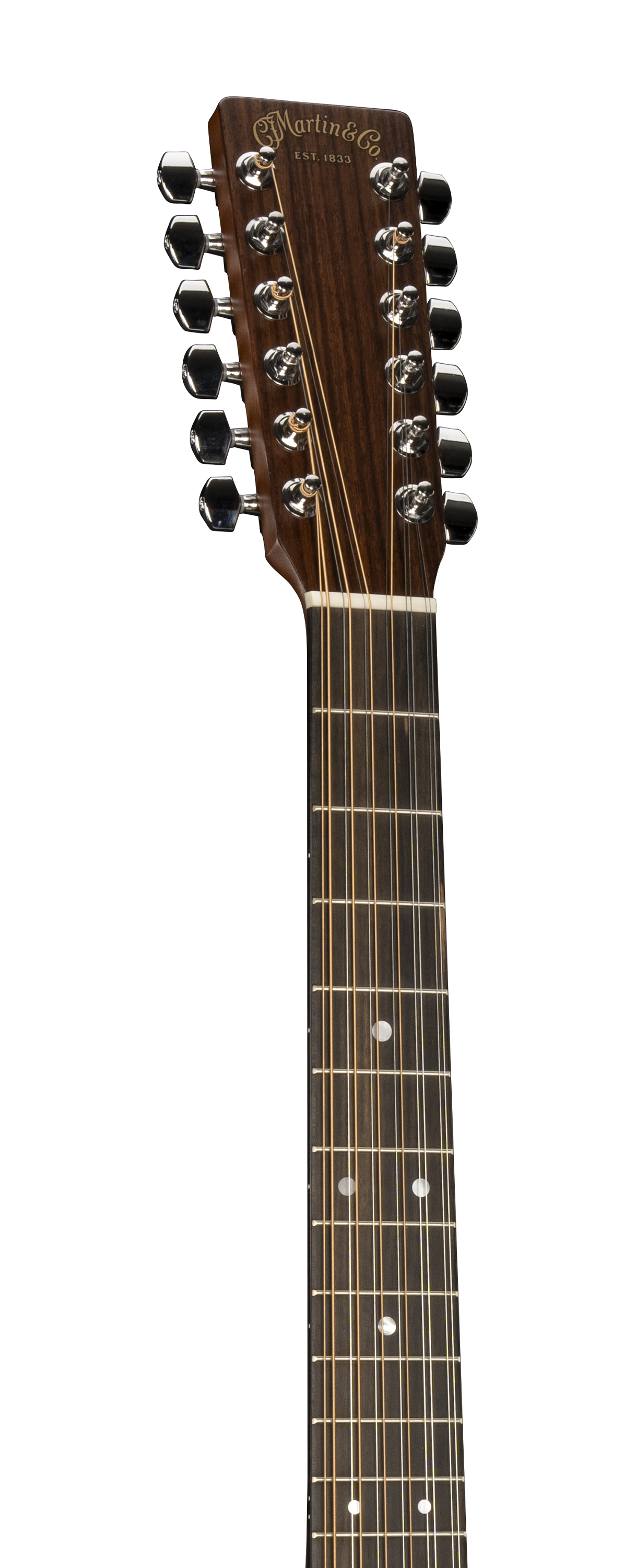 Headstock and Neck of Martin Grand J-16E 12-String Satin Guitar image number 4