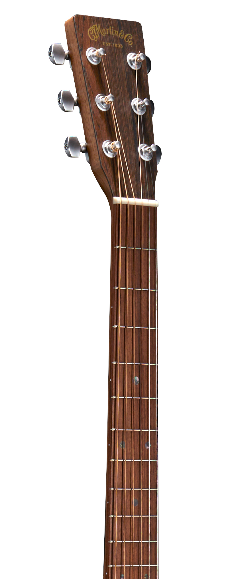 Headstock and Neck of Martin D-X2E Brazilian Rosewood Guitar image number 4
