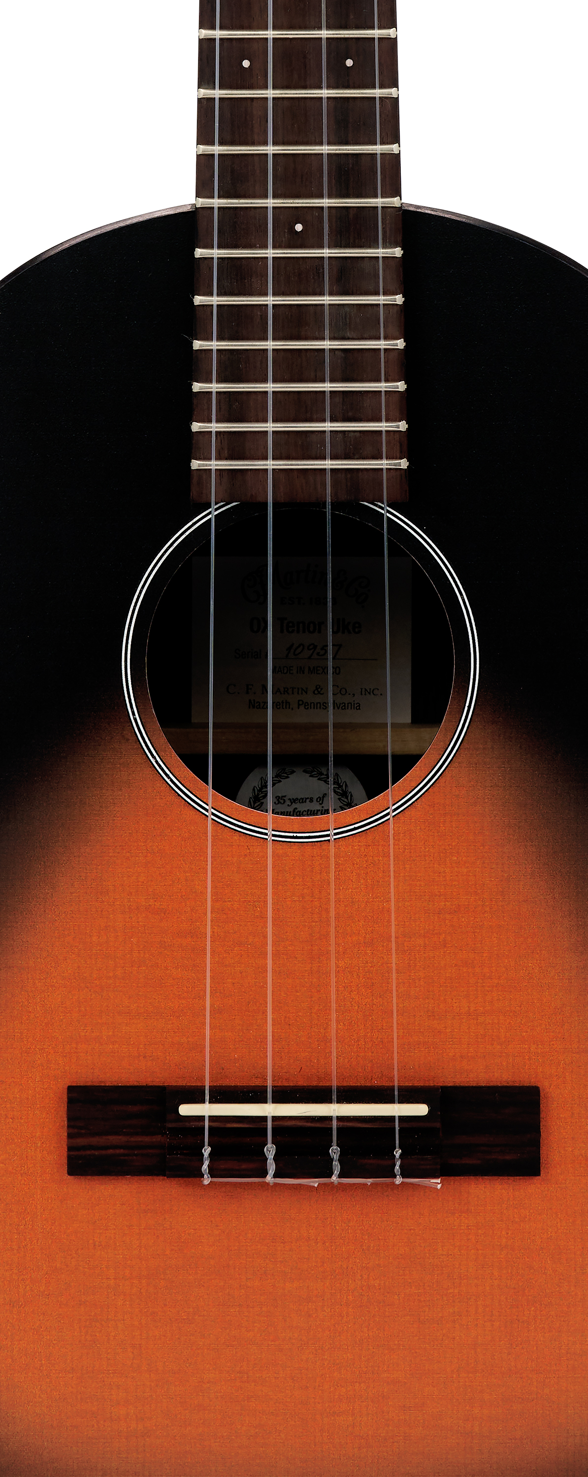 Body of Martin 0X Tenor Sunset Ukulele image number 3