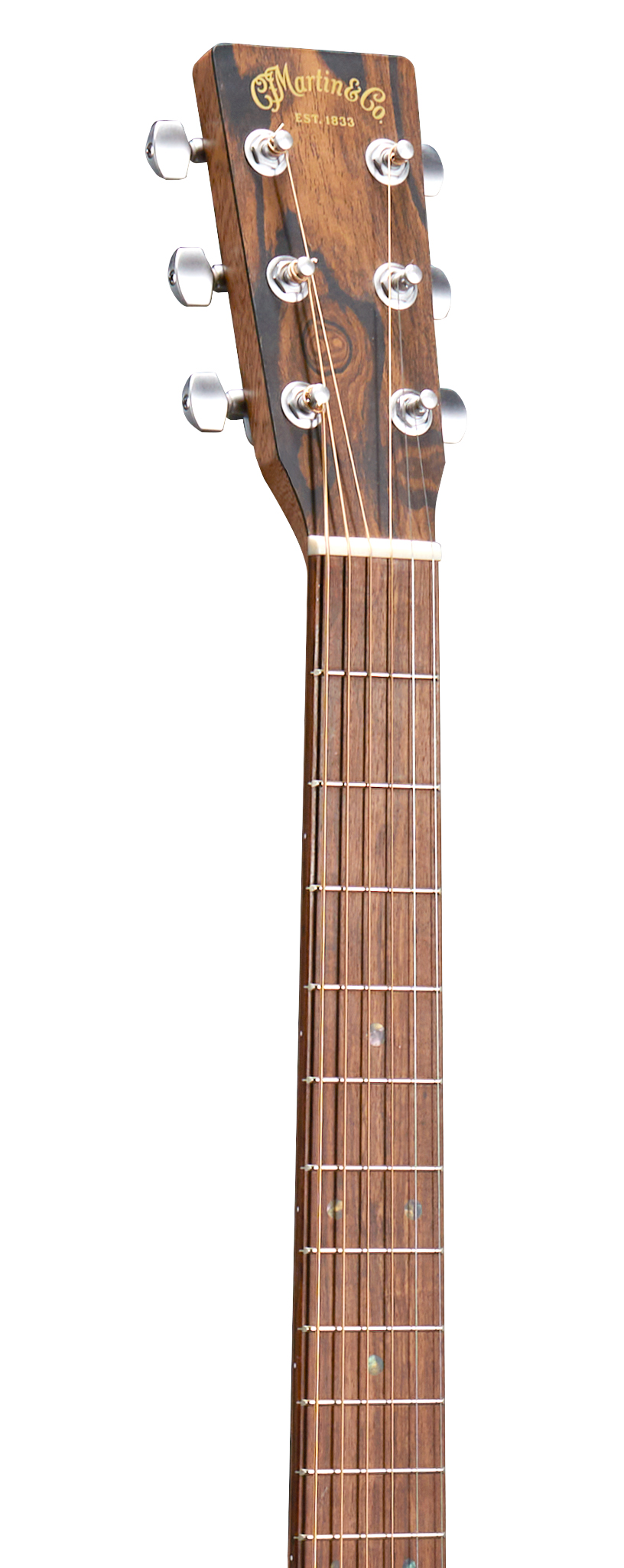 Headstock and Neck of Martin D-X2E Ziricote Burst Guitar image number 4