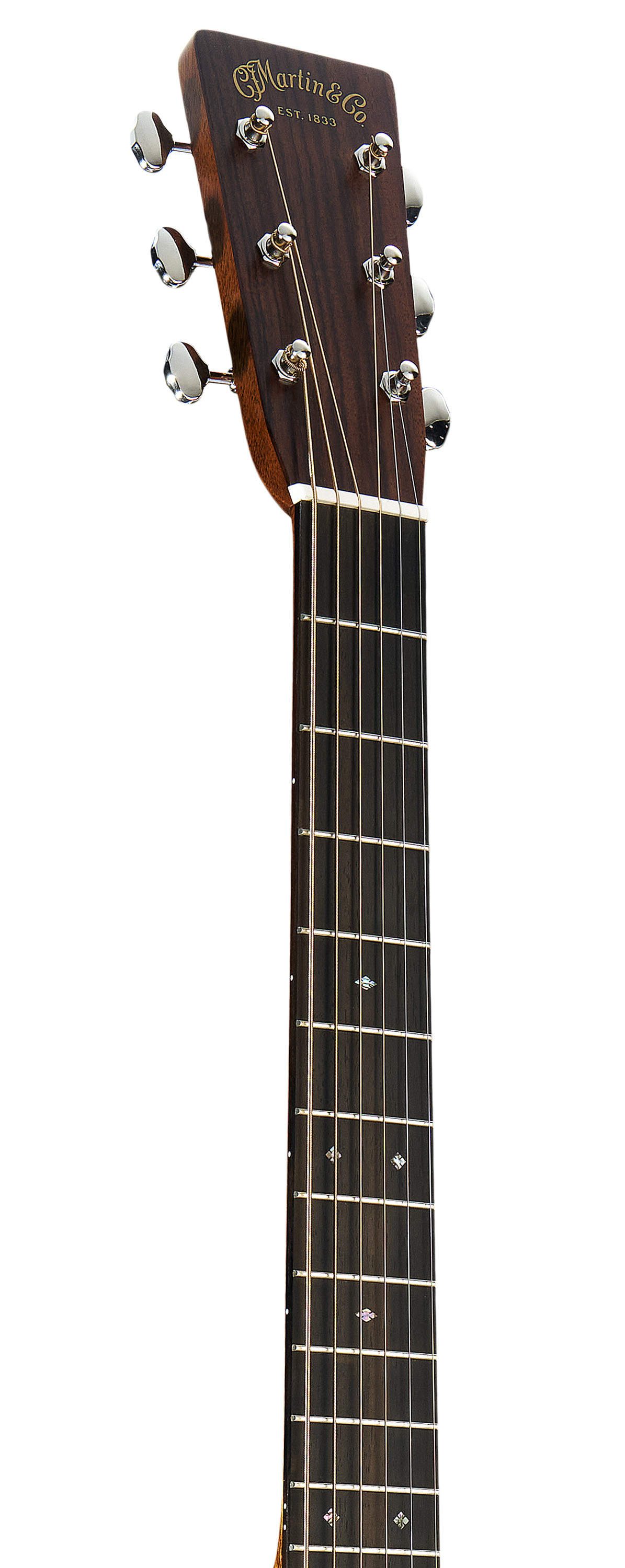 Headstock and Neck of Martin HD-28E Guitar image number 4