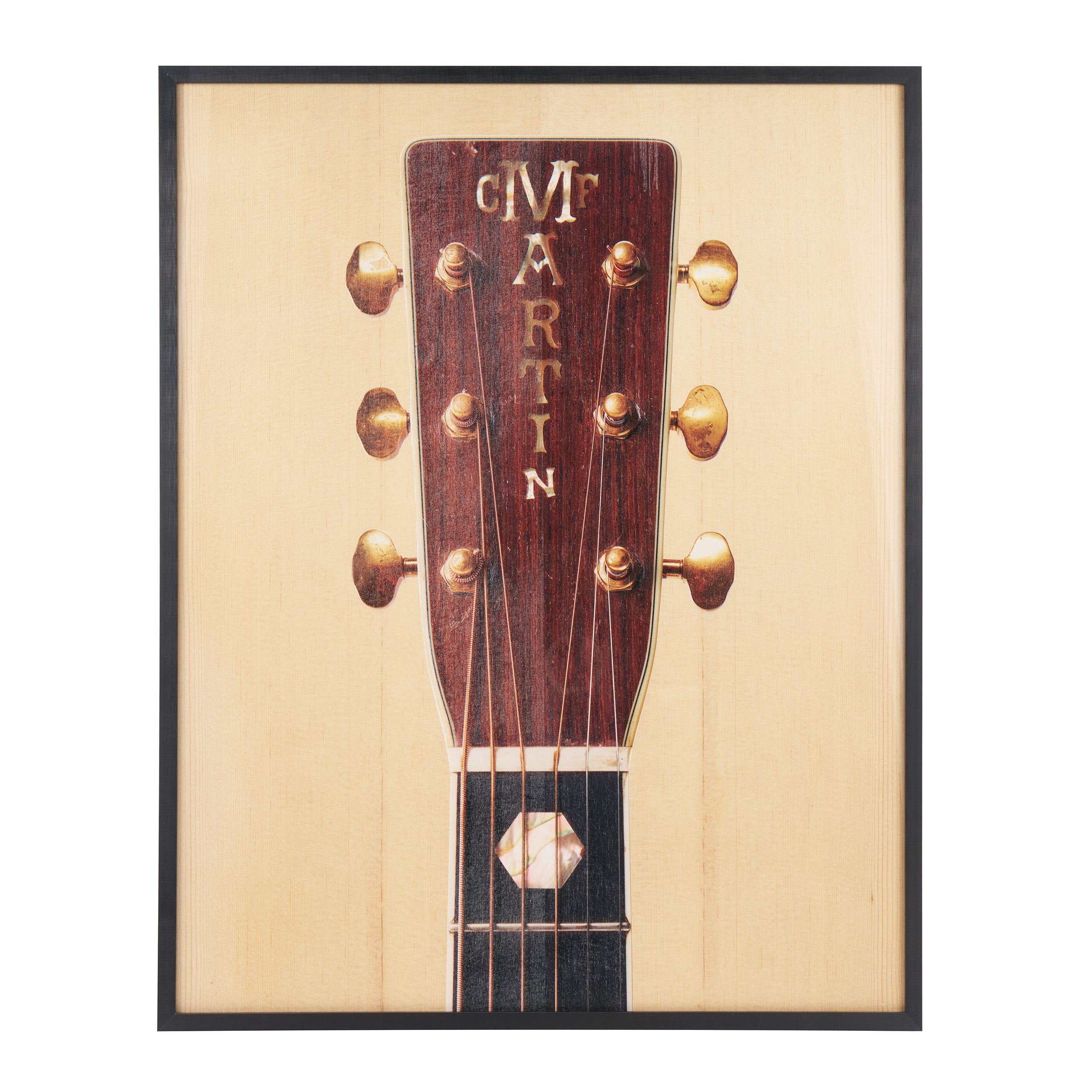 1942 D-45 Headstock Framed Print image number 1