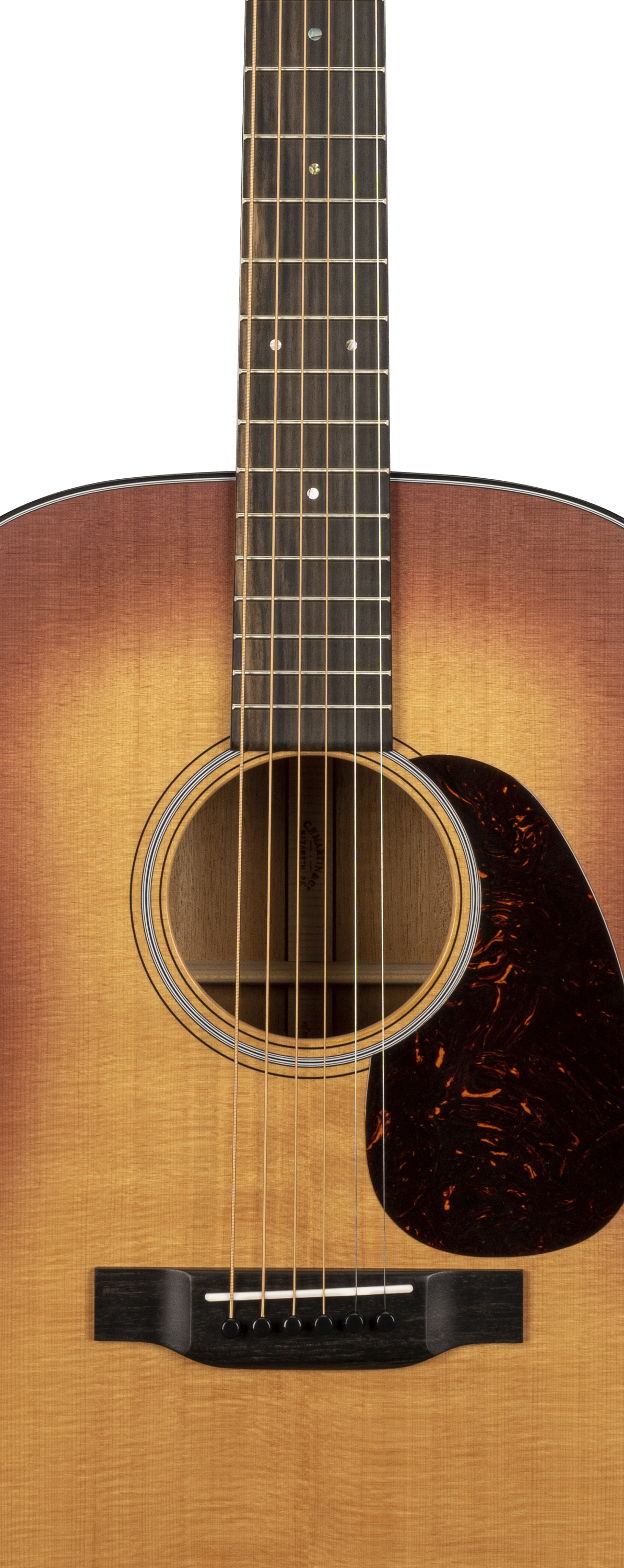 Body of Martin D-18 Satin Amberburst Guitar image number 3