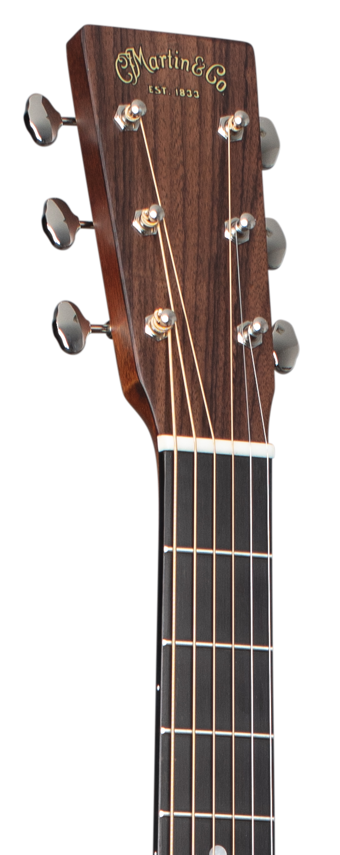 Headstock and Neck of Martin D-16E Mahogany Gloss Top Guitar image number 4