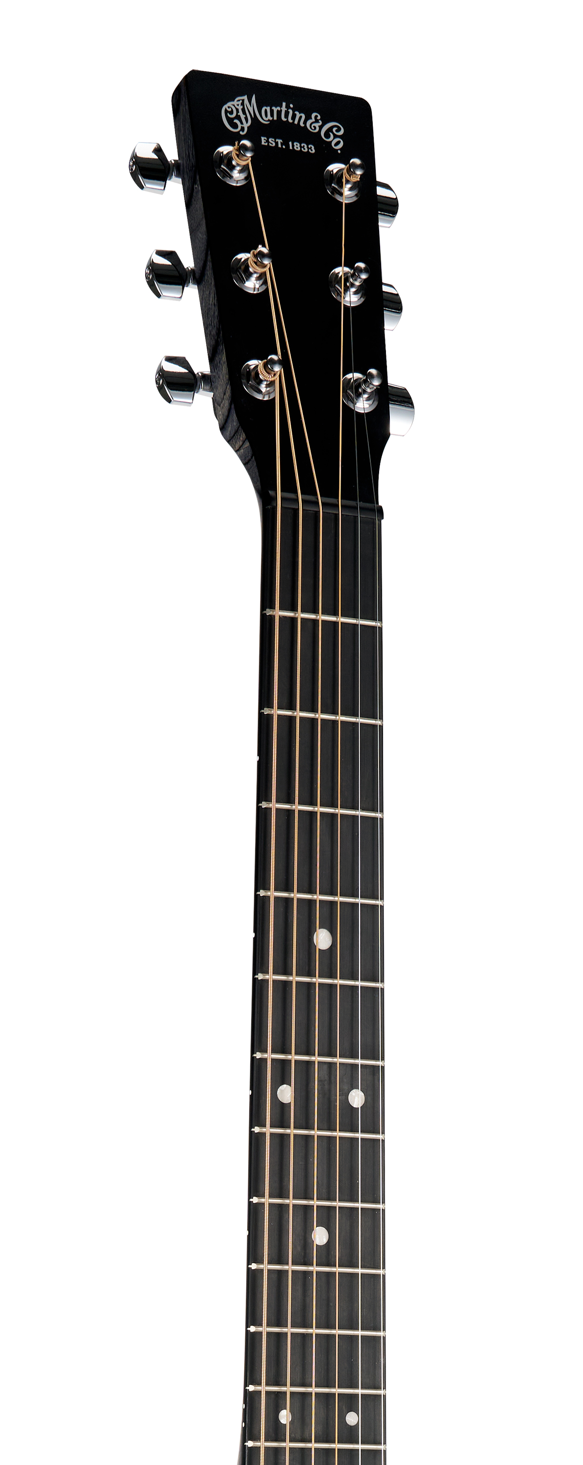 Headstock and Neck of Martin D-X1 Black Guitar image number 4