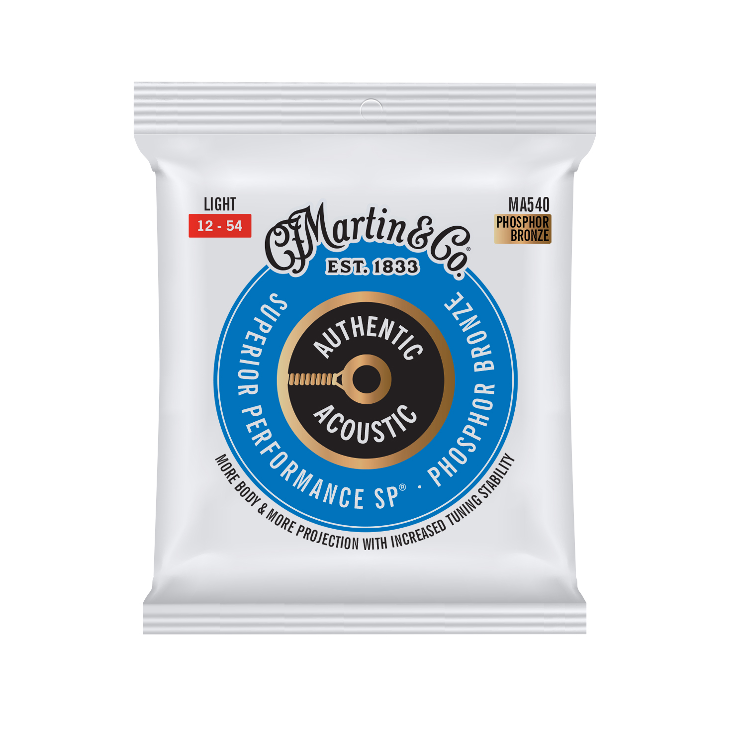 Authentic Acoustic SP&reg; Guitar Strings Phosphor Bronze image number 1