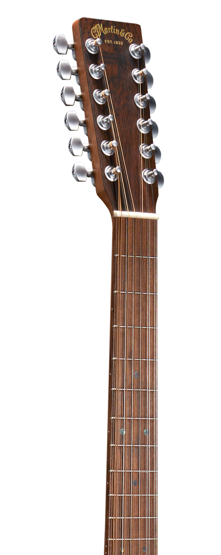 Headstock and Neck of Martin D-X2E Brazilian 12-String Guitar image number 4