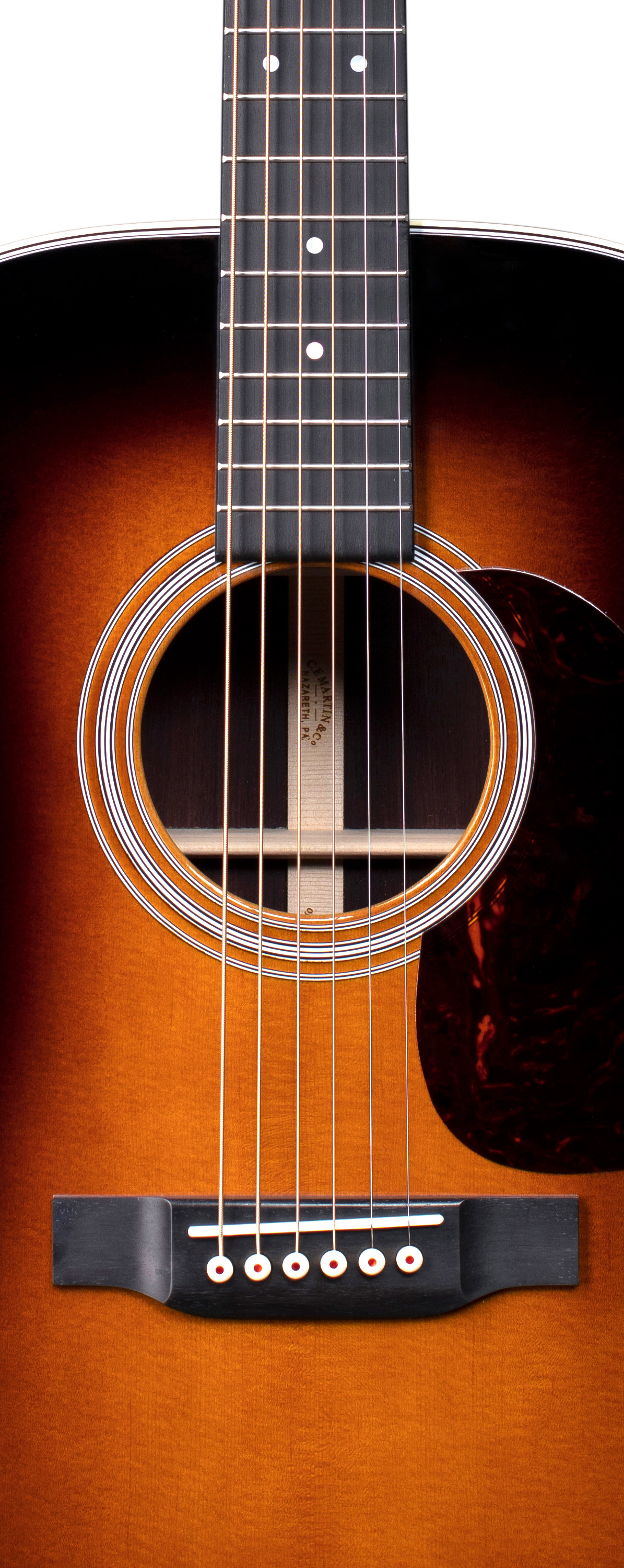 Body of Martin D-28 Gloss 1935 Sunburst Guitar image number 3