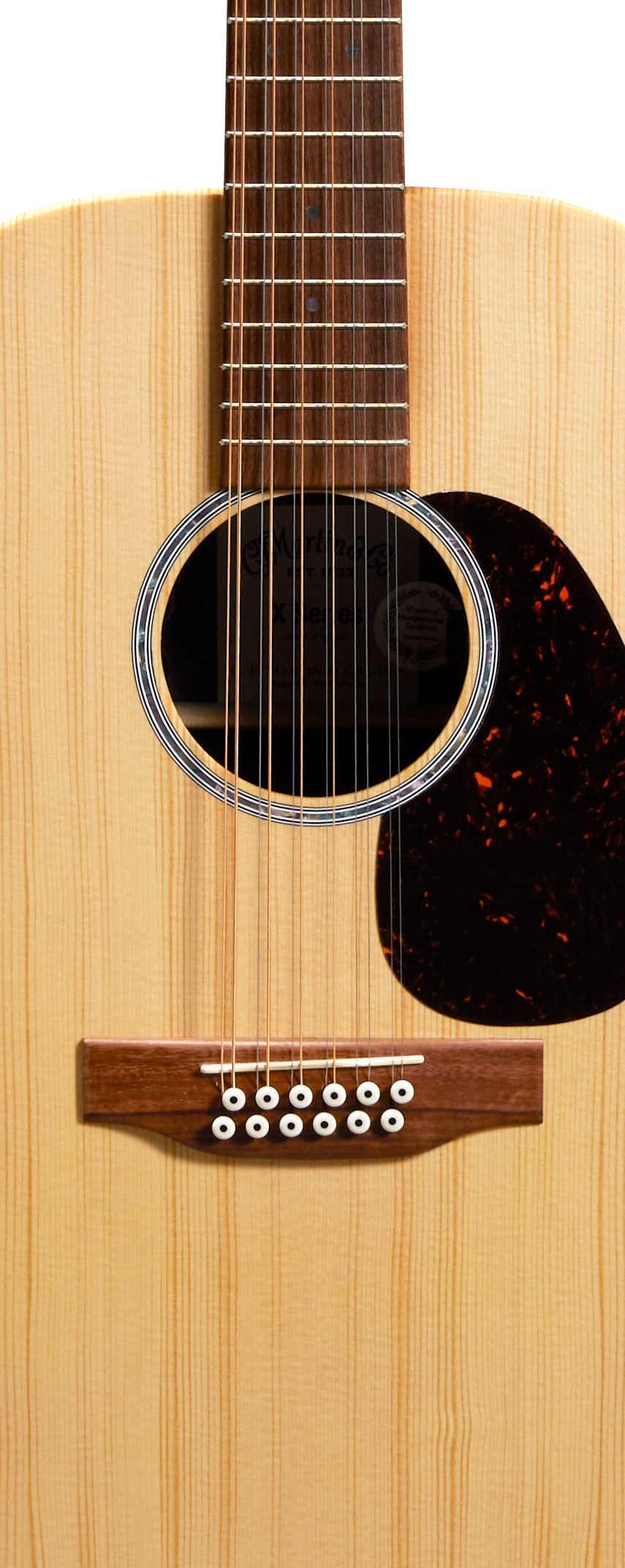 Body of Martin D-X2E Brazilian 12-String Guitar image number 3