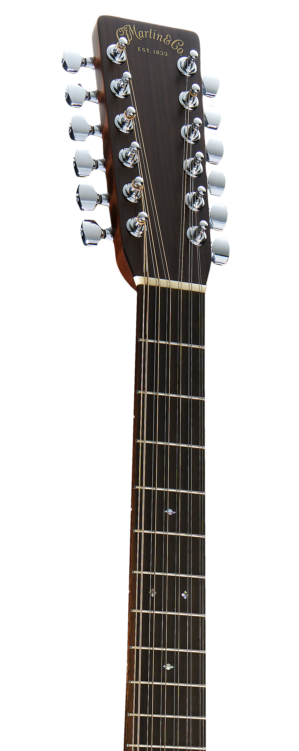 Headstock and Neck of Martin HD12-28 Guitar image number 4