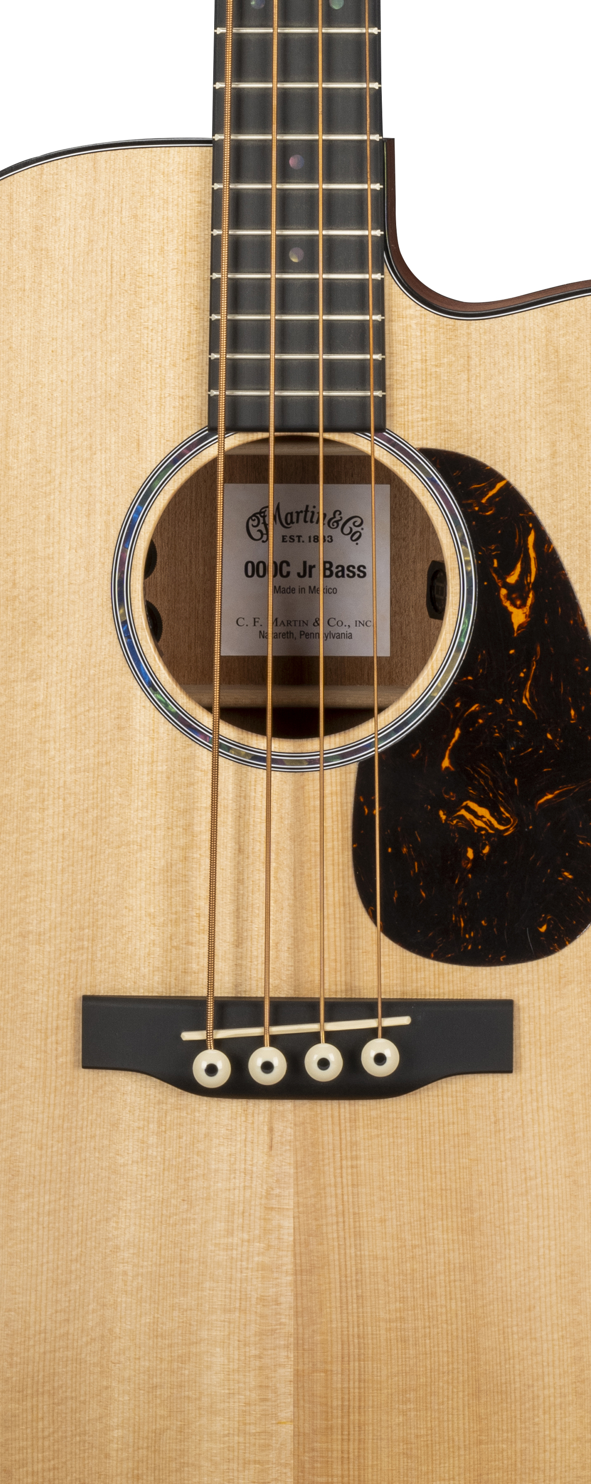 Body of Martin 000C Jr E Spruce Bass Guitar image number 3
