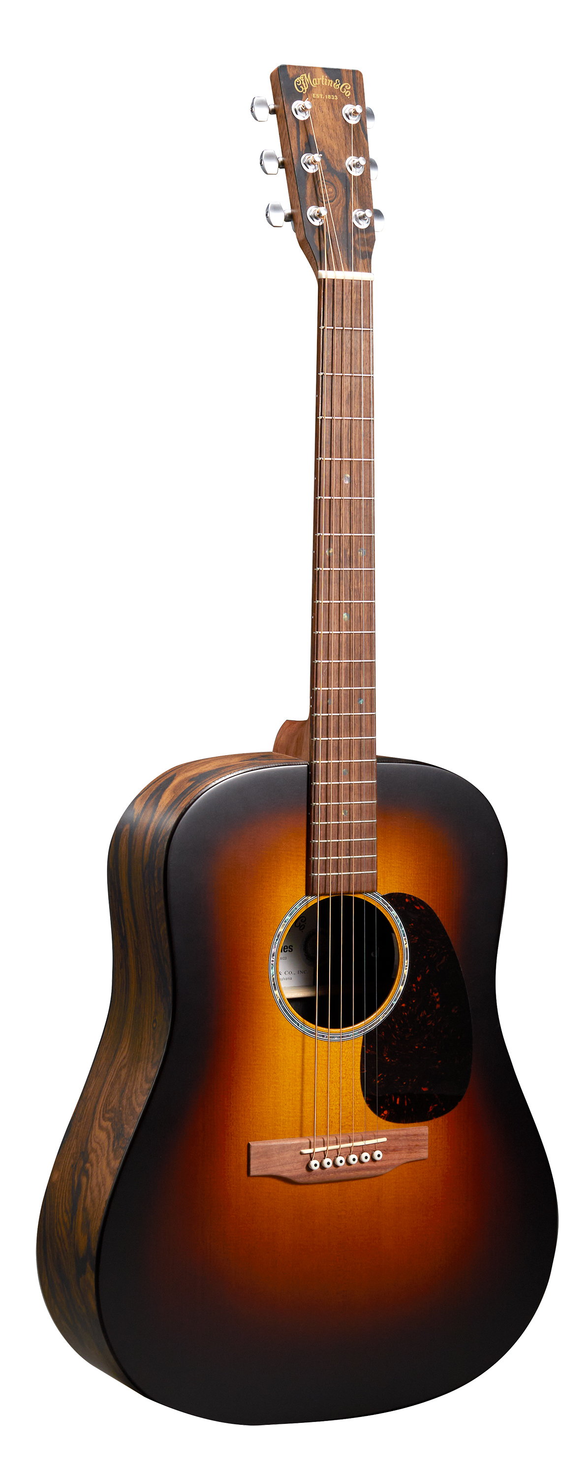 Martin D-X2E Ziricote Burst Guitar image number 1