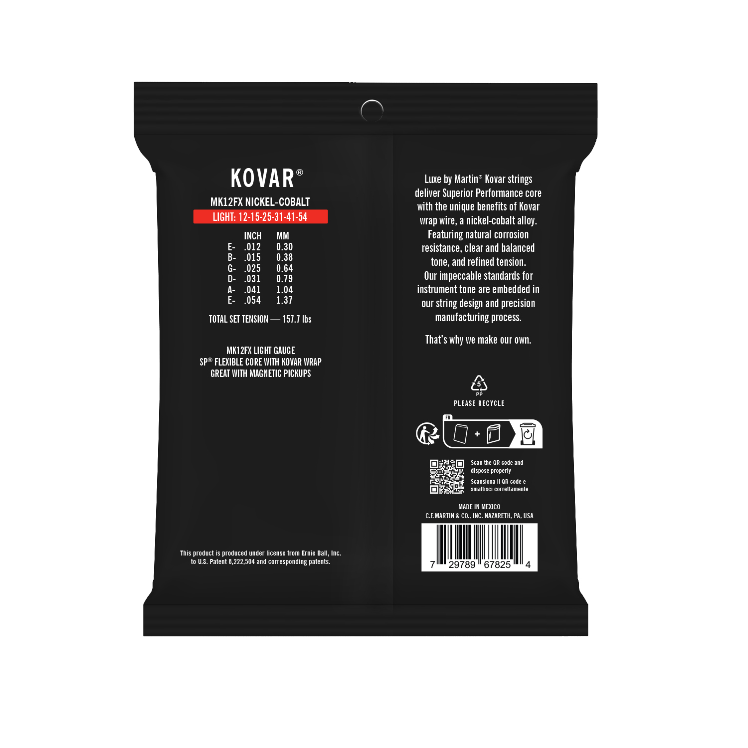 Luxe by Martin&reg; Kovar&trade; Flexible Core Guitar Strings image number 2