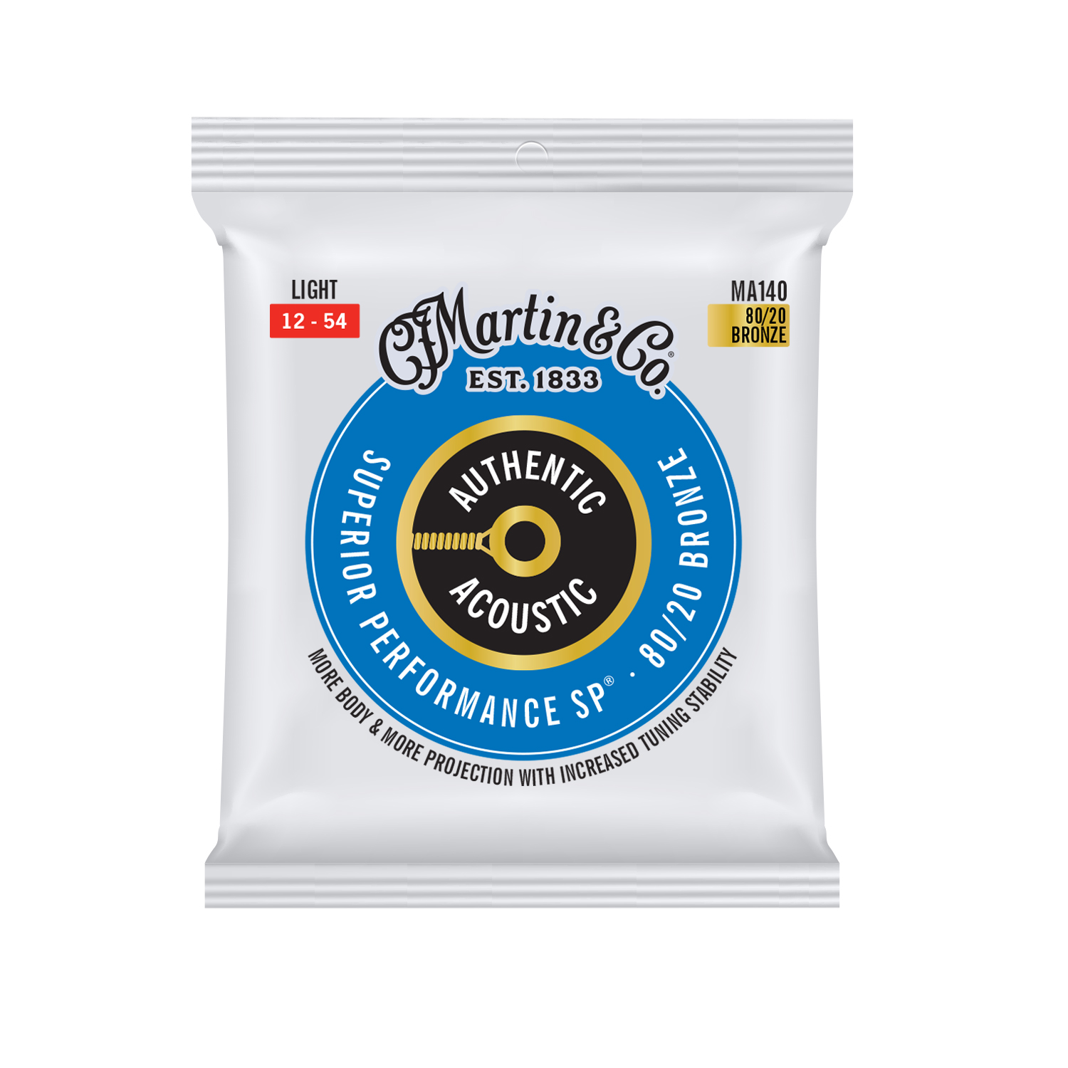 Authentic Acoustic SP&reg; Guitar Strings 80/20 Bronze image number 1