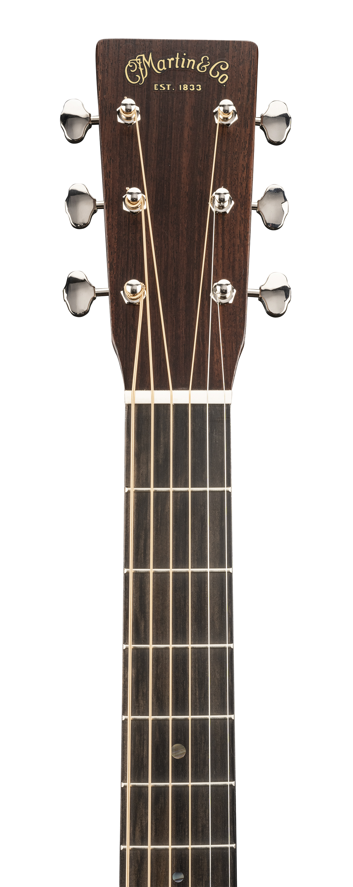 Headstock and Neck of Martin D-28 Satin Amberburst Guitar image number 4