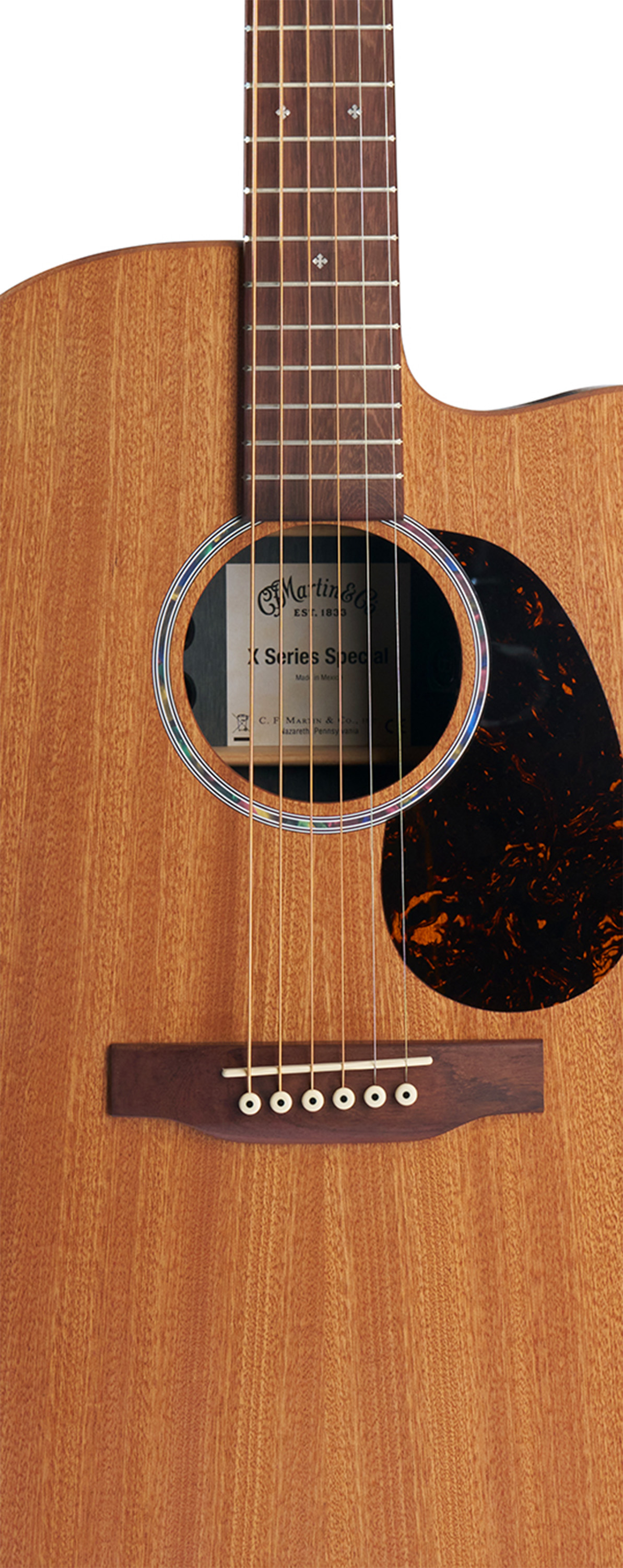 Body of Martin OMC-X2E Ziricote Guitar image number 3